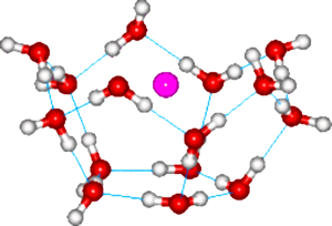 atom in a clathrate-like cage